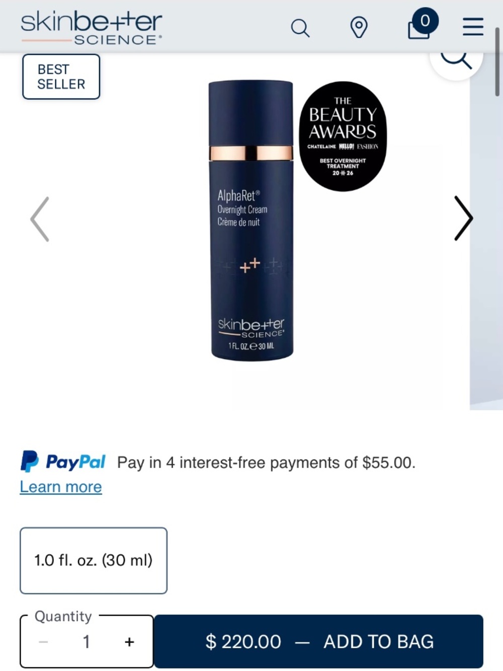 Skinbetter - AlphaRet Overnight Cream